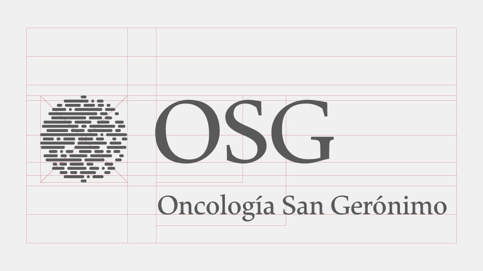 Signos visuales de la marca OSG (esquema de armado).